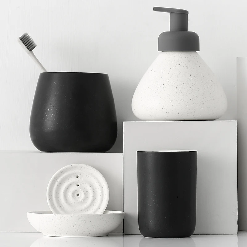 Zara Home Bathroom Set - Nordic Ceramics Bathroom Supplies Four Piece