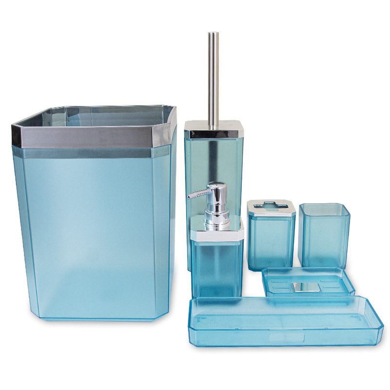Zara Home Bathroom Set - 7PCS Hotel Bathroom Accessories Set Square