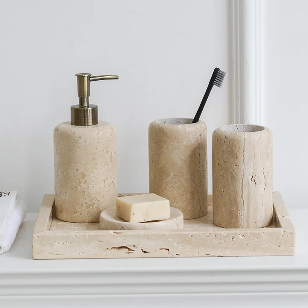 Zara Home Bathroom Set - Nordic Cave Stone Bathroom Suit Lotion