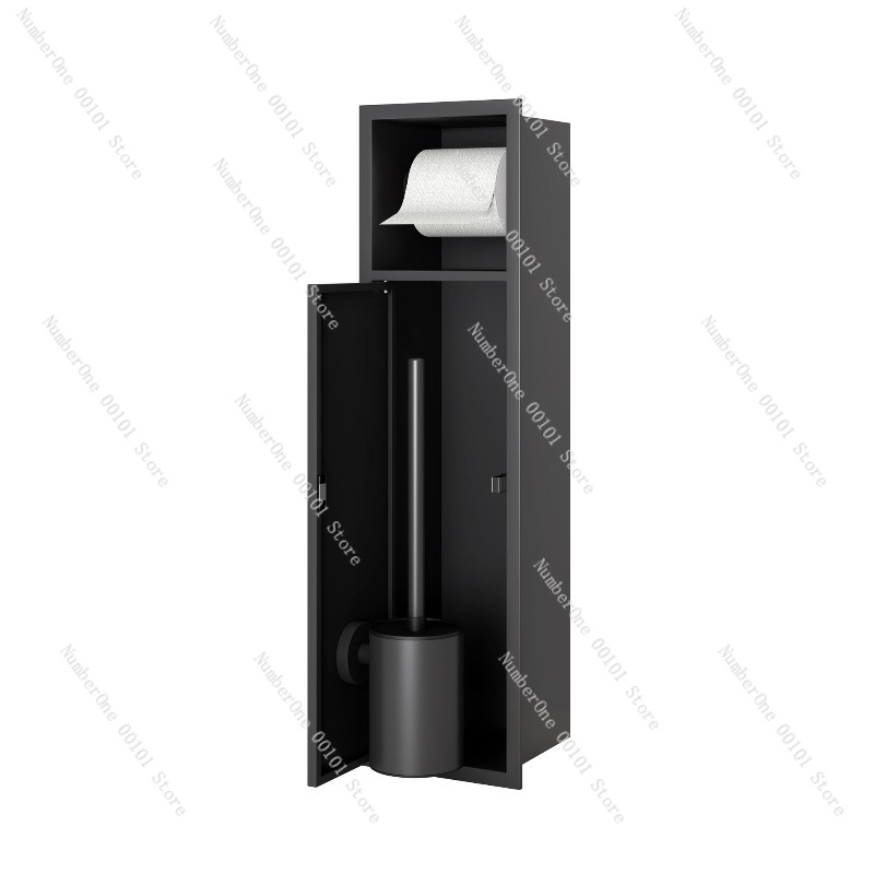 Toilet Brush Holder - Premium 304 Stainless Steel Recessed Toilet