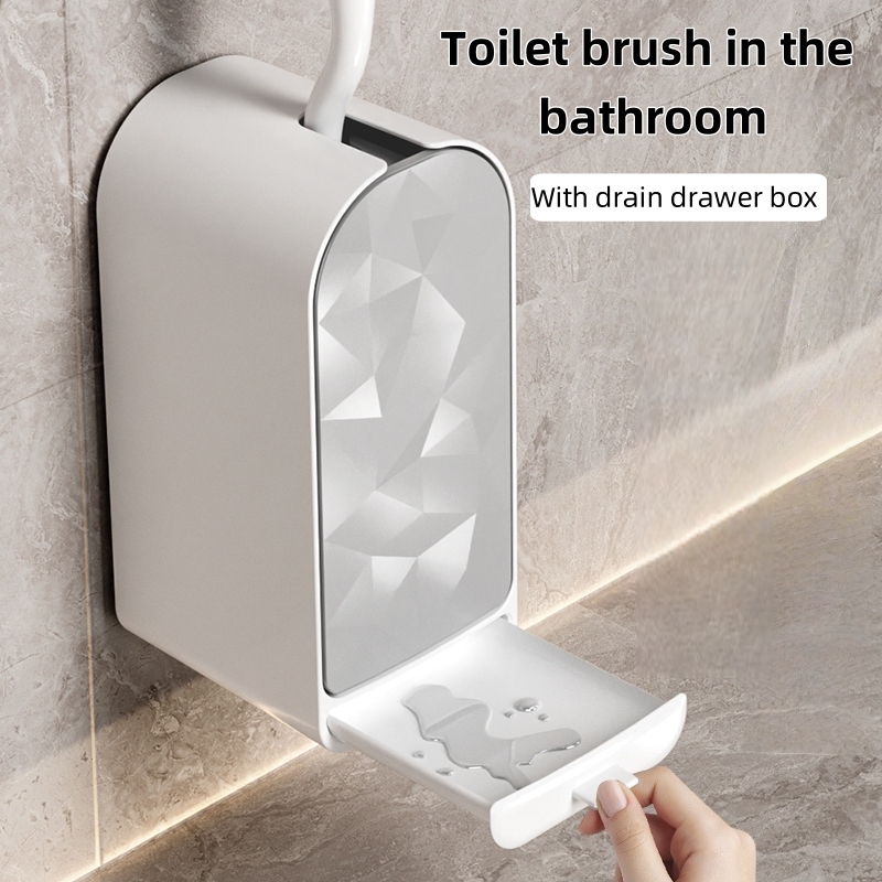1Pcs Brand New Plastic Wall-Mo - Toilet Brush Holder ulasan dan harga