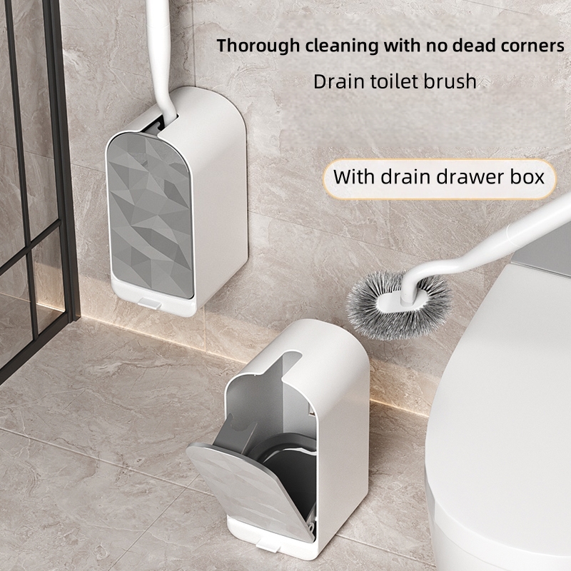 1Pcs Brand New Plastic Wall-Mo - Toilet Brush Holder ulasan dan harga