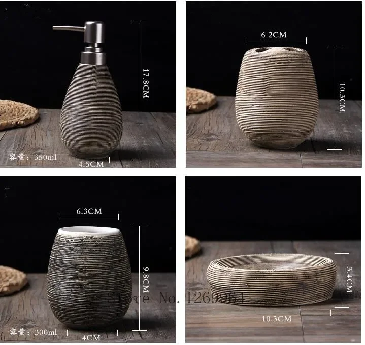 Ceramic Bathroom Supplies, Lot - Zara Home Bathroom Set ulasan dan harga
