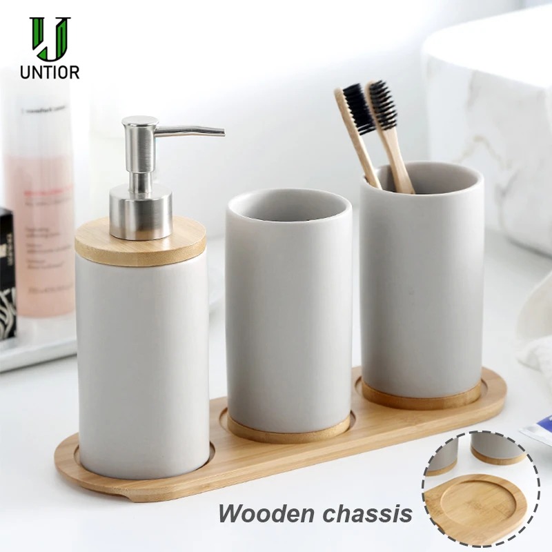Ceramic Bathroom Accessories S - Zara Home Bathroom Set ulasan dan harga