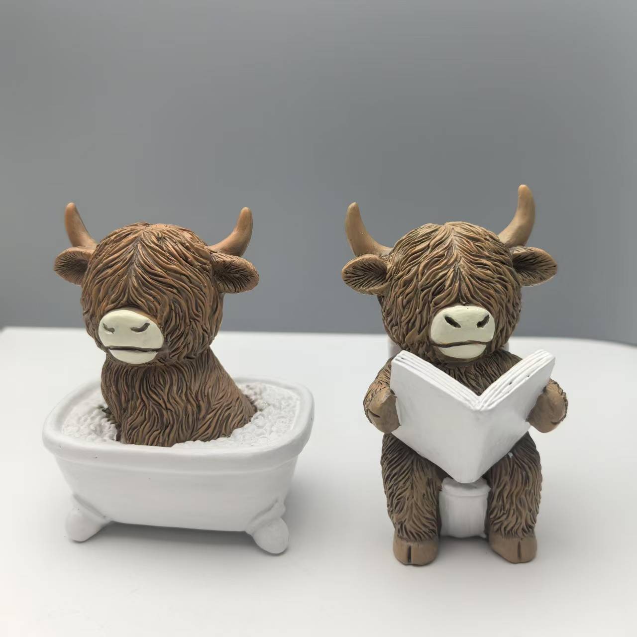 Cute Scottish Highland Cow Res - Home Of The Year Bathroom ulasan dan harga