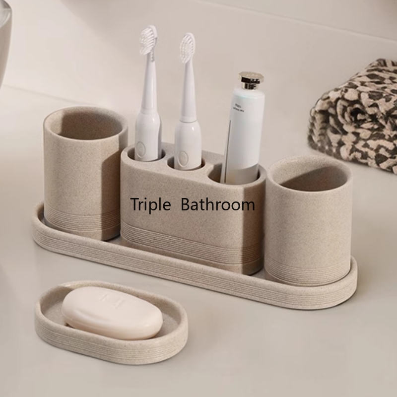 1pc Sandstone Bathroom Toiletr - Zara Home Bathroom Set ulasan dan harga