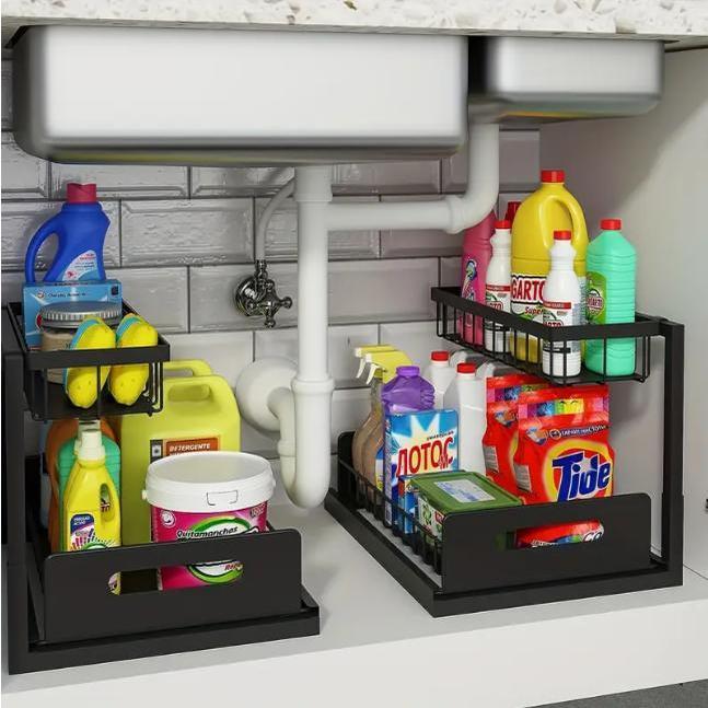 Heavy Duty Pull Out Cabinet Or - Home Bathroom Organizer ulasan dan harga