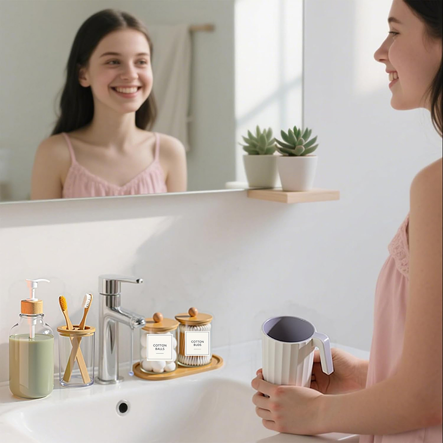 5 Pack Bamboo Bathroom Accesso - Zara Home Bathroom Set ulasan dan harga