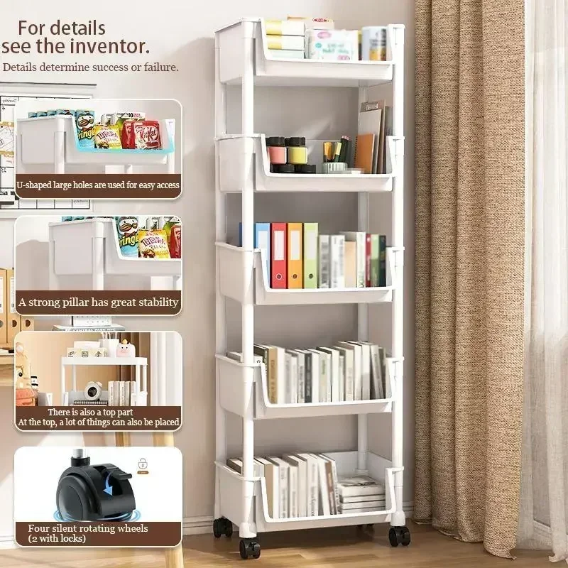 5-Tier Rolling Storage Cart wi - Home Bathroom Organizer ulasan dan harga