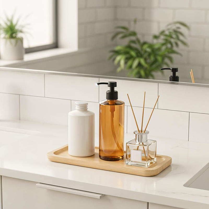 Bamboo Bathroom Accessories Se - Zara Home Bathroom Set ulasan dan harga