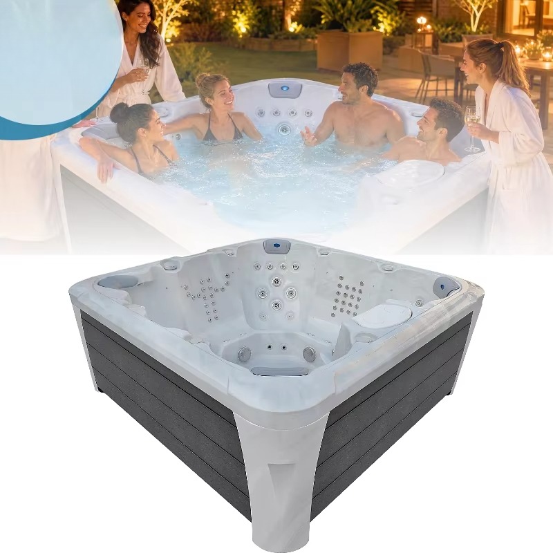 4 Person Outdoor Whirlpool Spa - Home Bathroom Jacuzzi ulasan dan harga