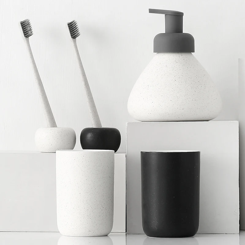 Nordic Ceramics Bathroom Suppl - Zara Home Bathroom Set ulasan dan harga