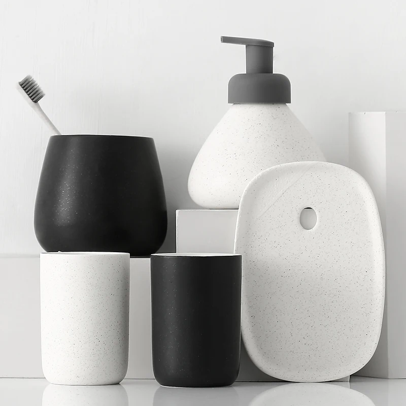 Nordic Ceramics Bathroom Suppl - Zara Home Bathroom Set ulasan dan harga