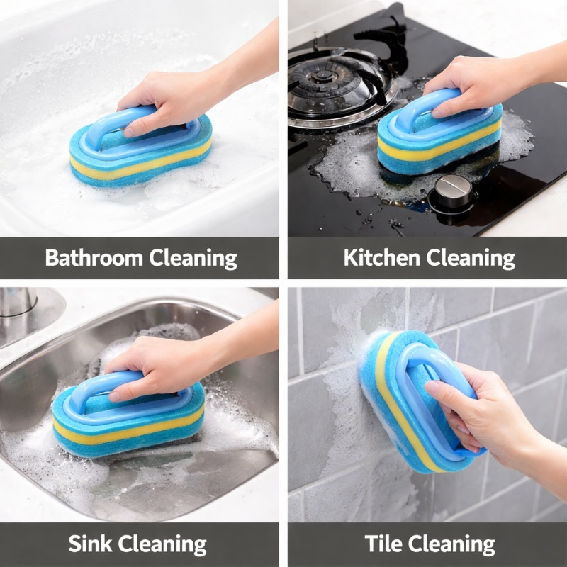 Household Cleaning Brush with  - Home Bathroom Accessories ulasan dan harga