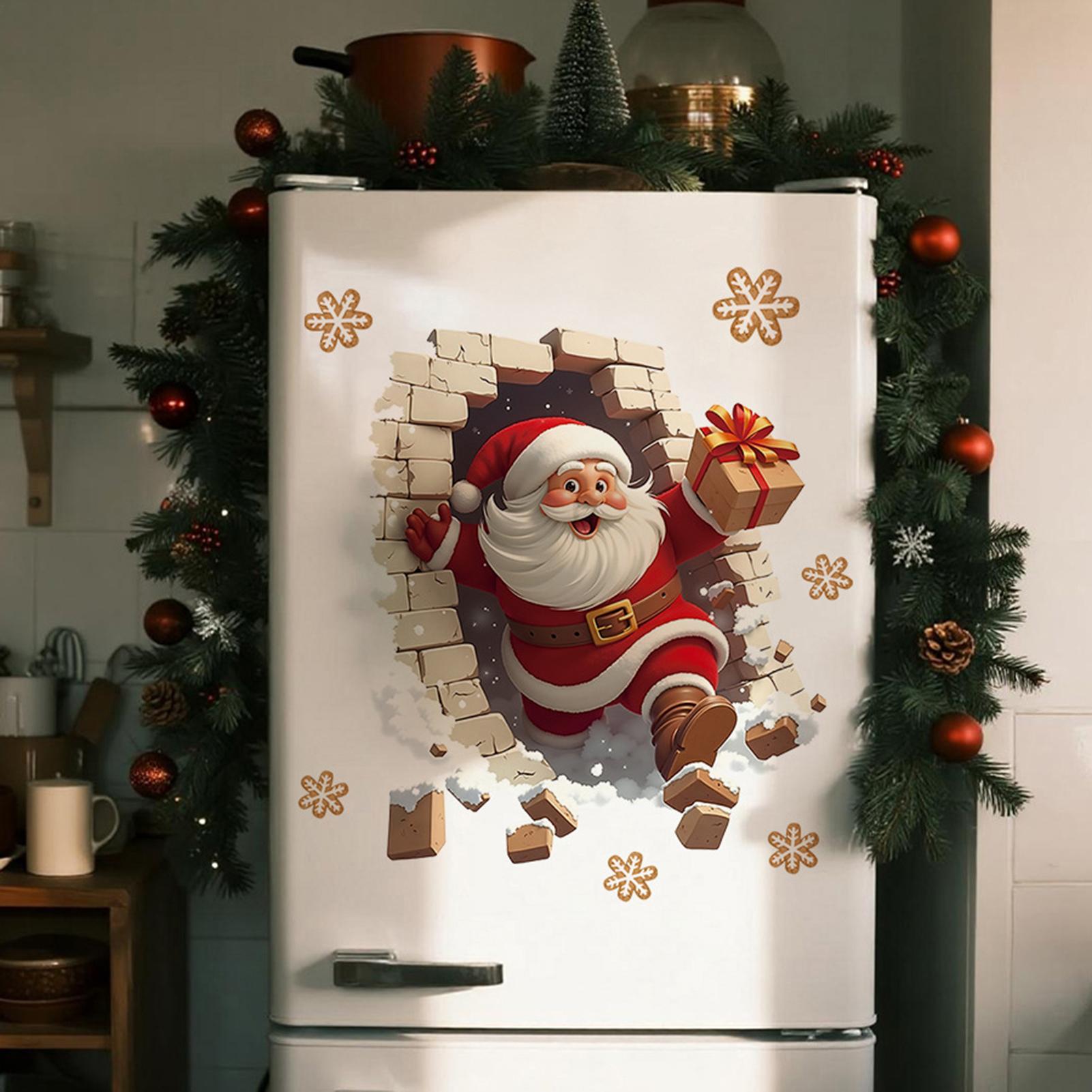 Santa Wall Stickers Christmas  - Home Bathroom Break ulasan dan harga