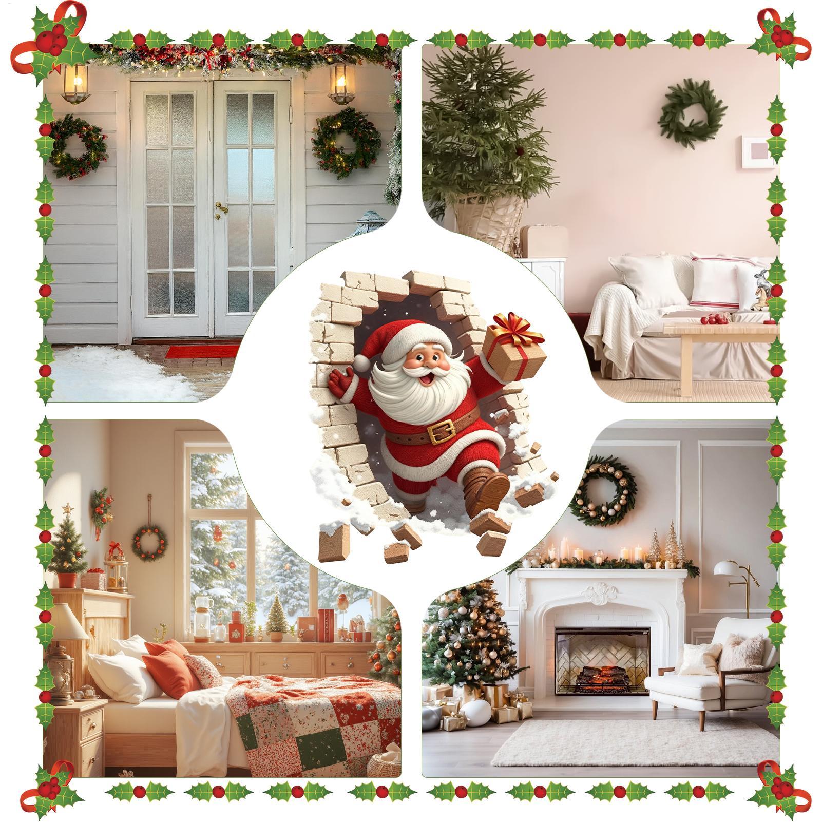 Santa Wall Stickers Christmas  - Home Bathroom Break ulasan dan harga