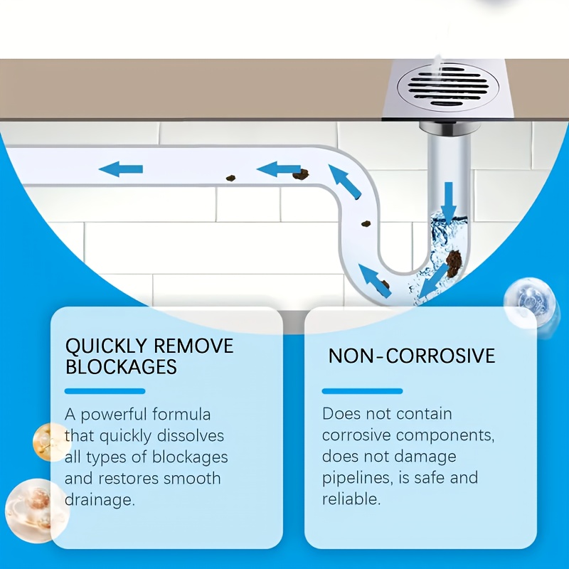 Powerful Drain Cleaner Powder, - Home Bathroom Break ulasan dan harga