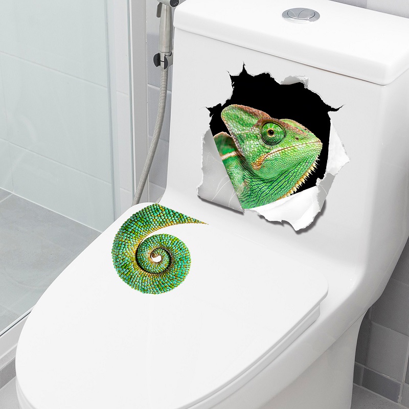 Whimsical Wall-Breaking Lizard - Home Bathroom Break ulasan dan harga