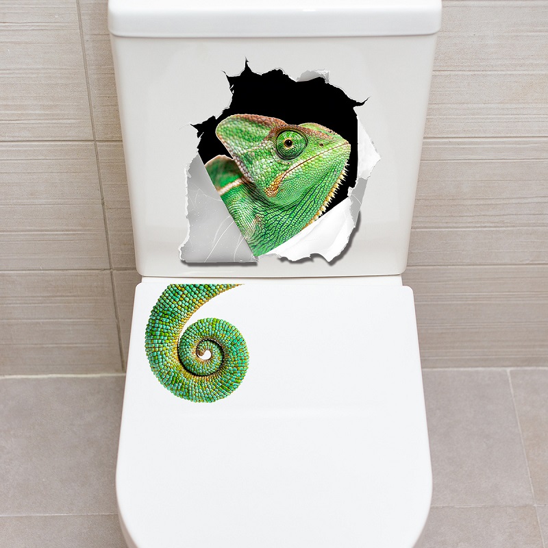 Whimsical Wall-Breaking Lizard - Home Bathroom Break ulasan dan harga