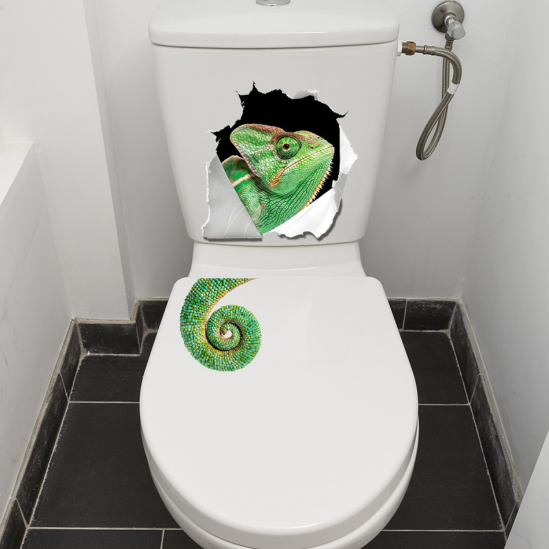 Whimsical Wall-Breaking Lizard - Home Bathroom Break ulasan dan harga