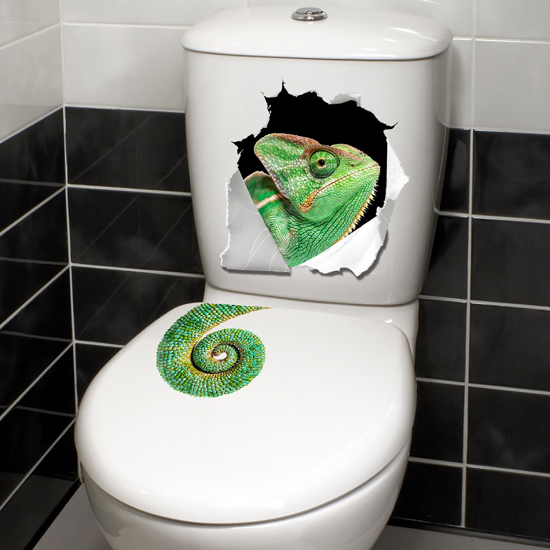 Whimsical Wall-Breaking Lizard - Home Bathroom Break ulasan dan harga