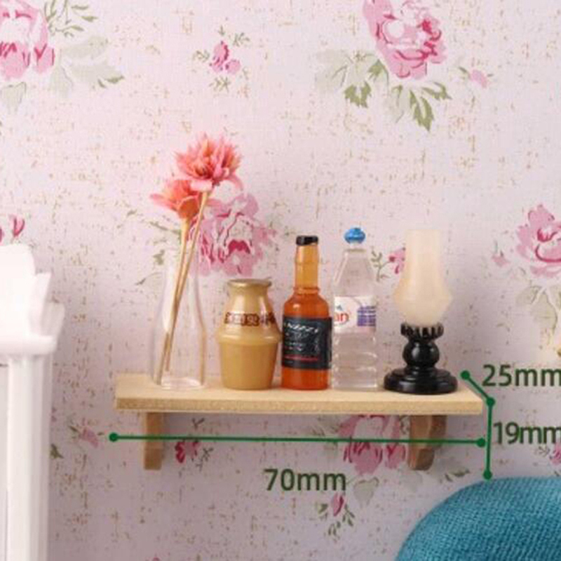 1pcs 1:12 Dollhouse Wood Wall  - Home Bathroom Accessories ulasan dan harga