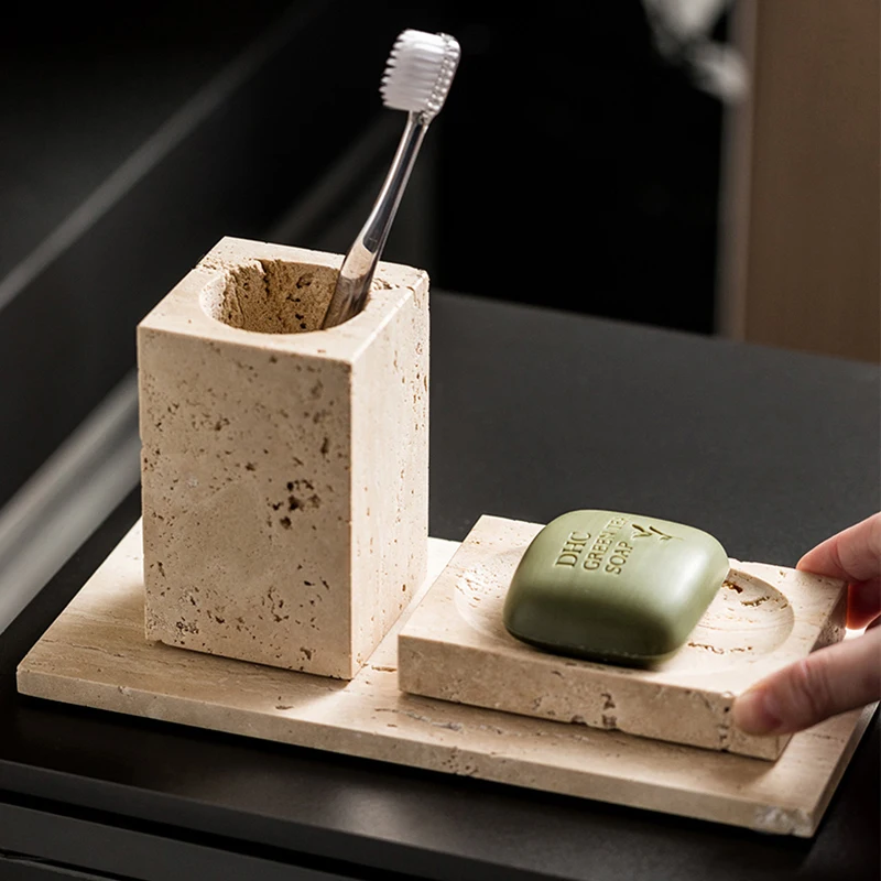 Beige Travertine Bathroom Set  - Zara Home Bathroom Set ulasan dan harga
