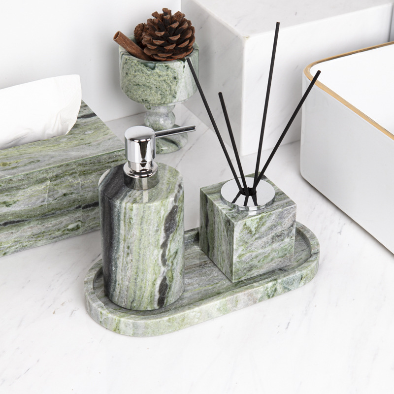 Light Luxury Marble Bathroom V - Zara Home Bathroom Set ulasan dan harga