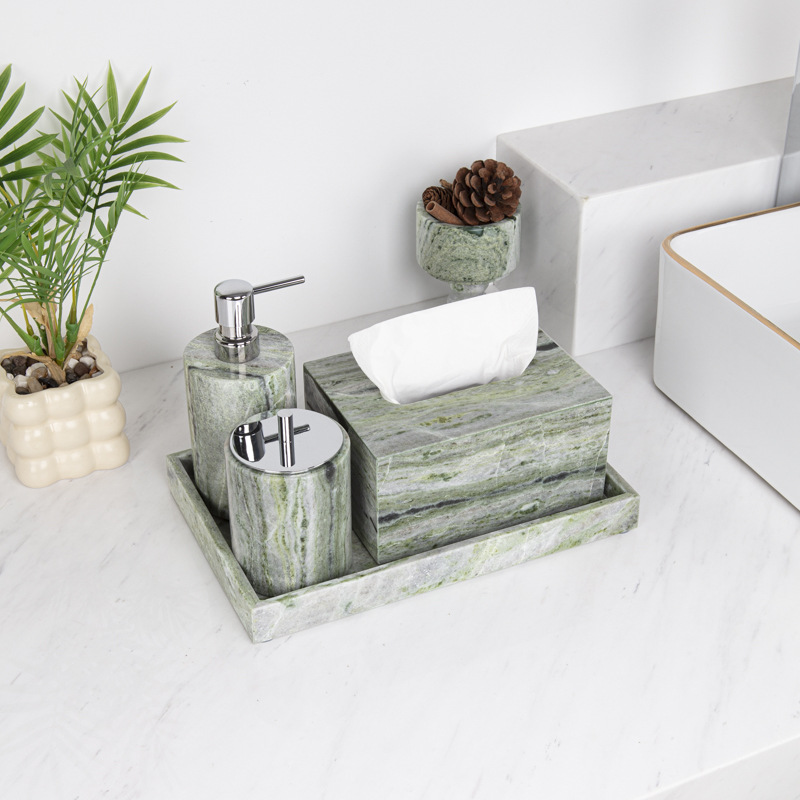 Light Luxury Marble Bathroom V - Zara Home Bathroom Set ulasan dan harga