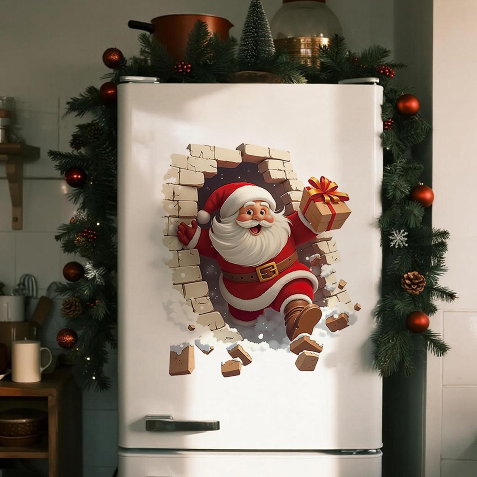 Christmas Santa Wall Decals Ch - Home Bathroom Break ulasan dan harga