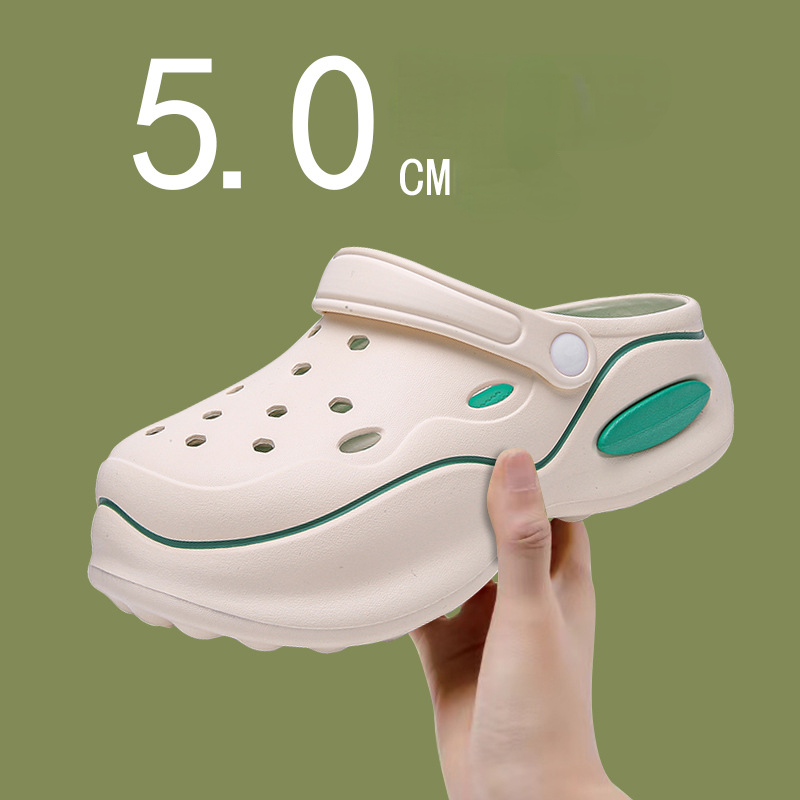 Summer Women Slippers 5cm Plat - Home Outside Bathroom ulasan dan harga