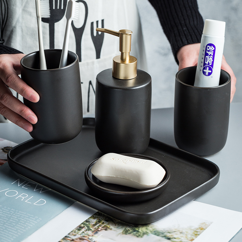 Northern European-Style Cerami - Zara Home Bathroom Set ulasan dan harga