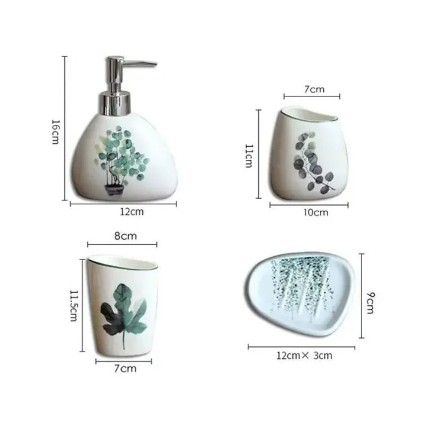 White Ceramic Bathroom Accesso - Zara Home Bathroom Set ulasan dan harga