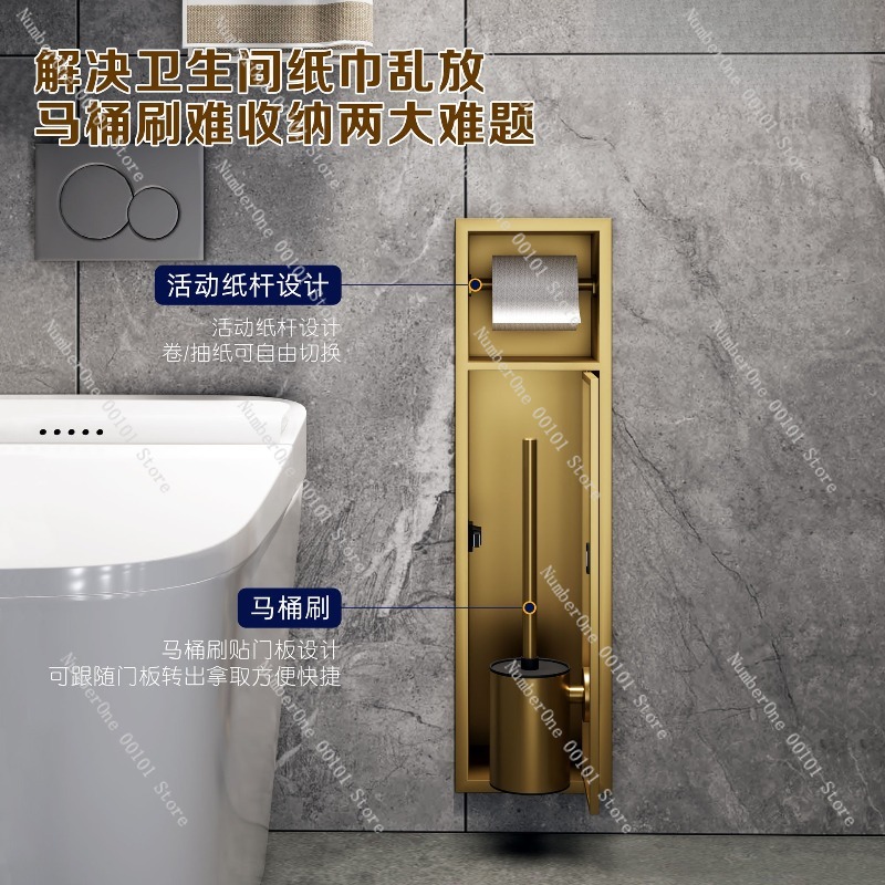Premium 304 Stainless Steel Re - Toilet Brush Holder ulasan dan harga