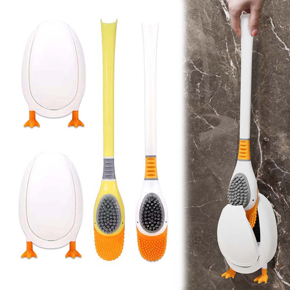 1PC Silicone Toilet Brush With - Toilet Brush Holder ulasan dan harga