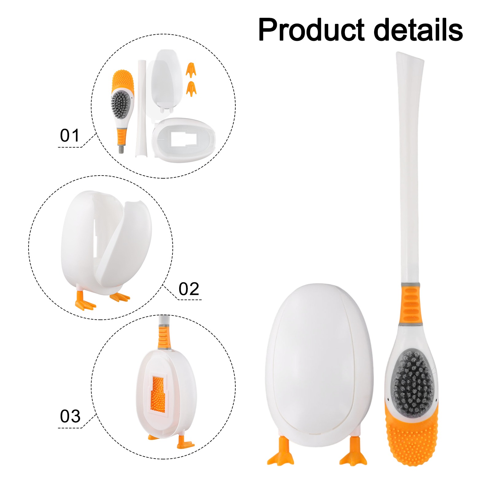 1PC Silicone Toilet Brush With - Toilet Brush Holder ulasan dan harga