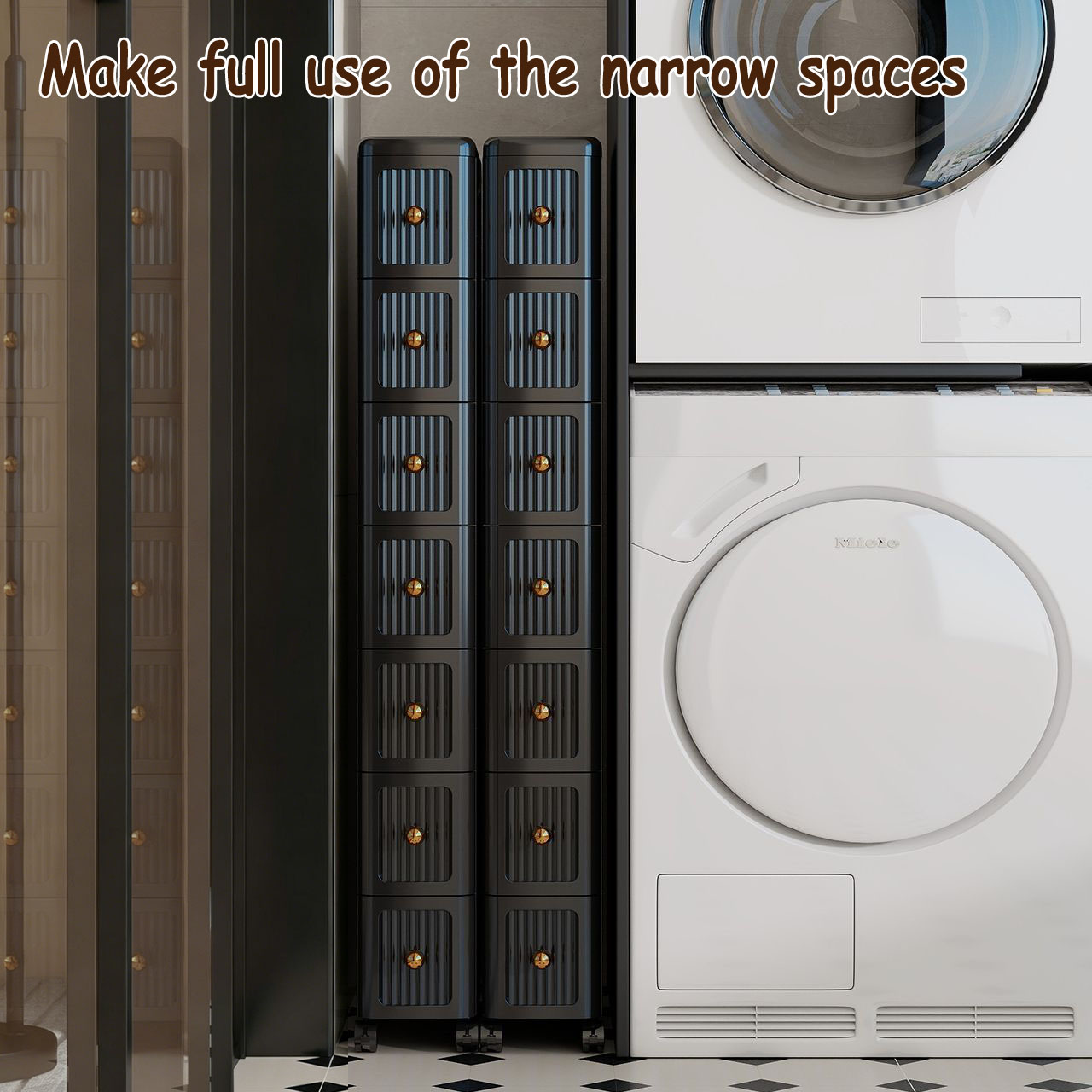 15CM Narrow Gap Drawer Storage - Home Bathroom Organizer ulasan dan harga