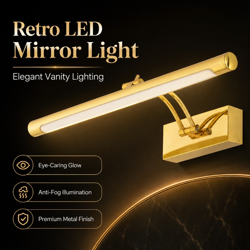 40cm 55cm 70cm Vintage LED Van - Home Bathroom Vanity ulasan dan harga
