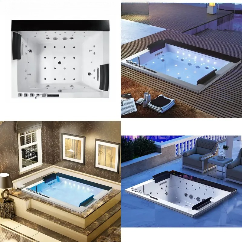 Double Bath Jacuzzi with Digit - Home Bathroom Jacuzzi ulasan dan harga