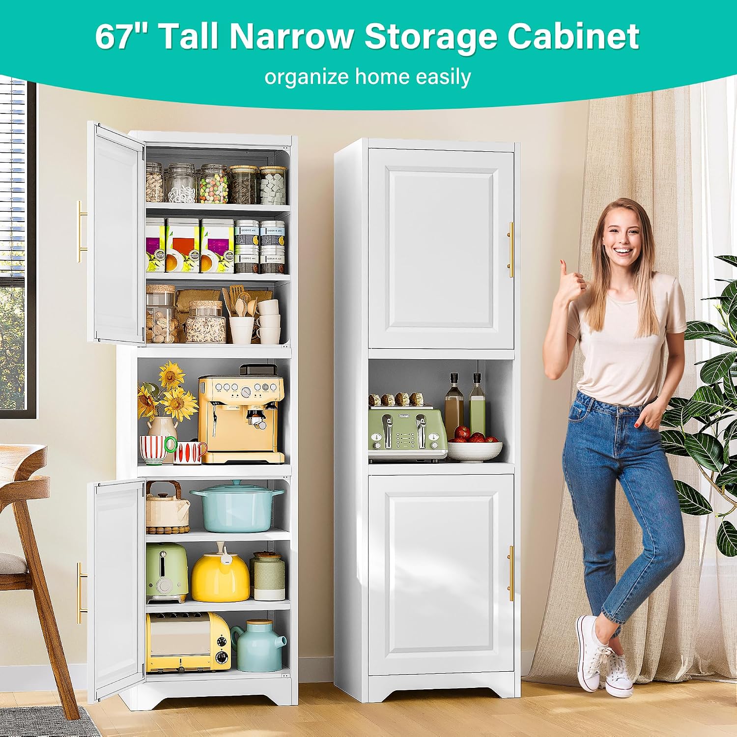 67 Inch Tall Narrow Storage Ca - Home Bathroom Organizer ulasan dan harga