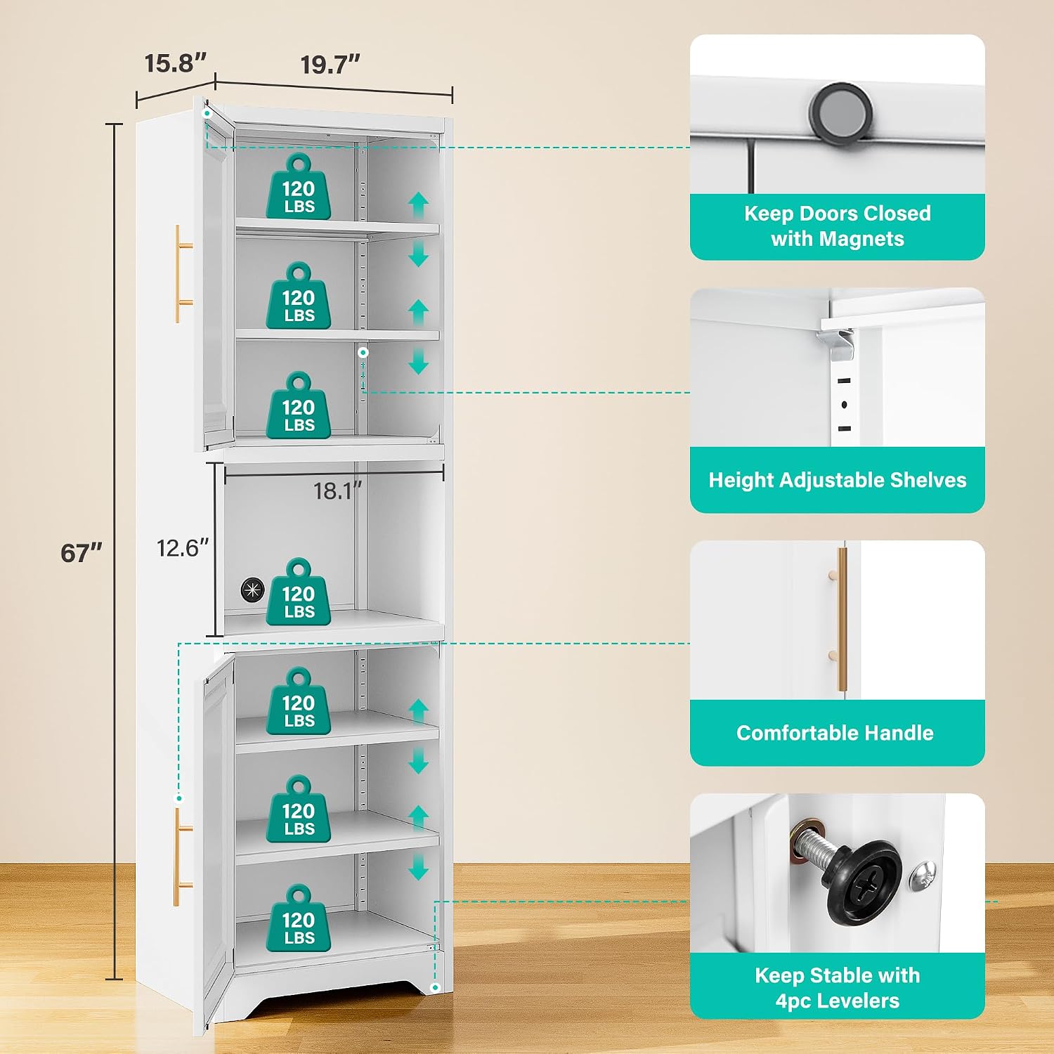 67 Inch Tall Narrow Storage Ca - Home Bathroom Organizer ulasan dan harga