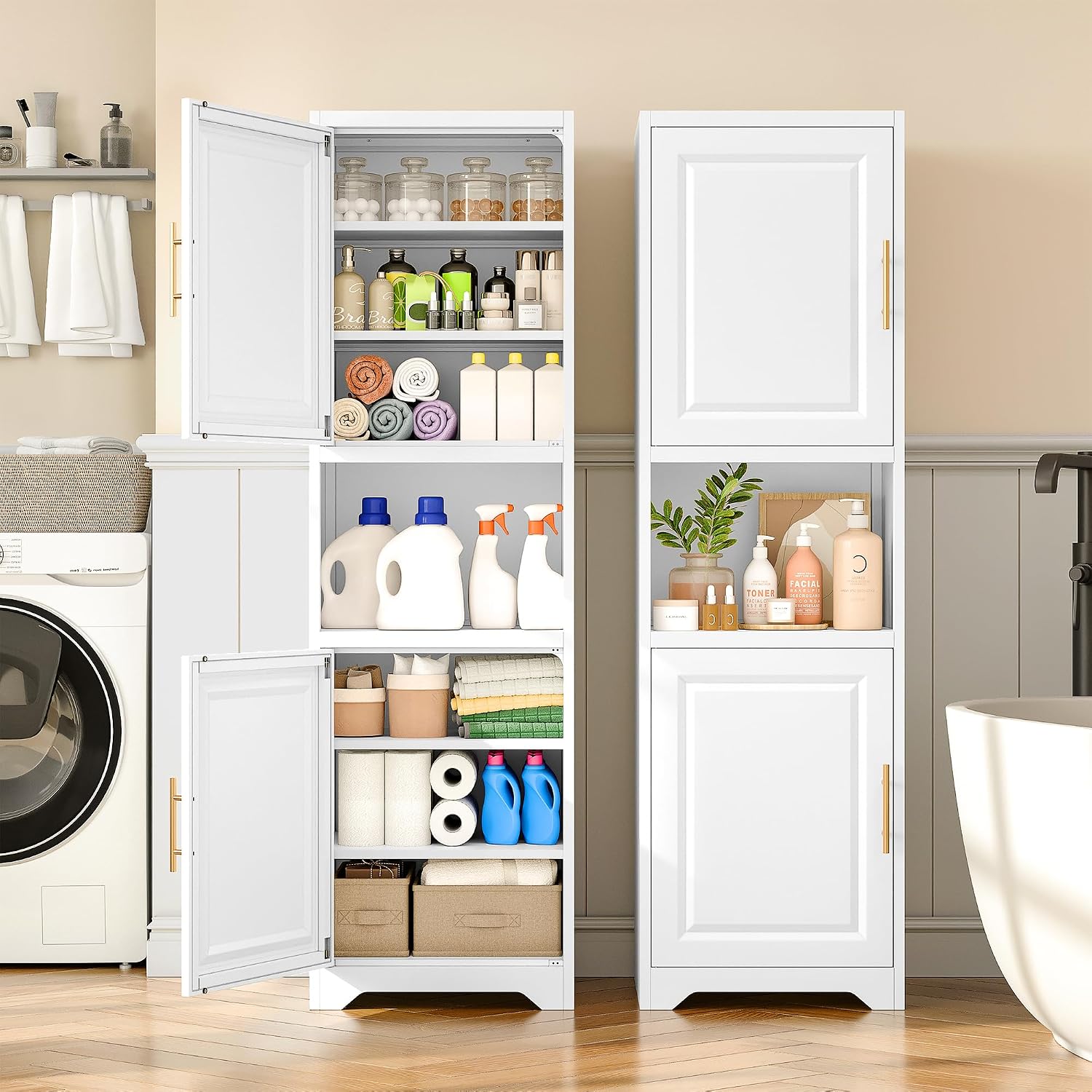 67 Inch Tall Narrow Storage Ca - Home Bathroom Organizer ulasan dan harga