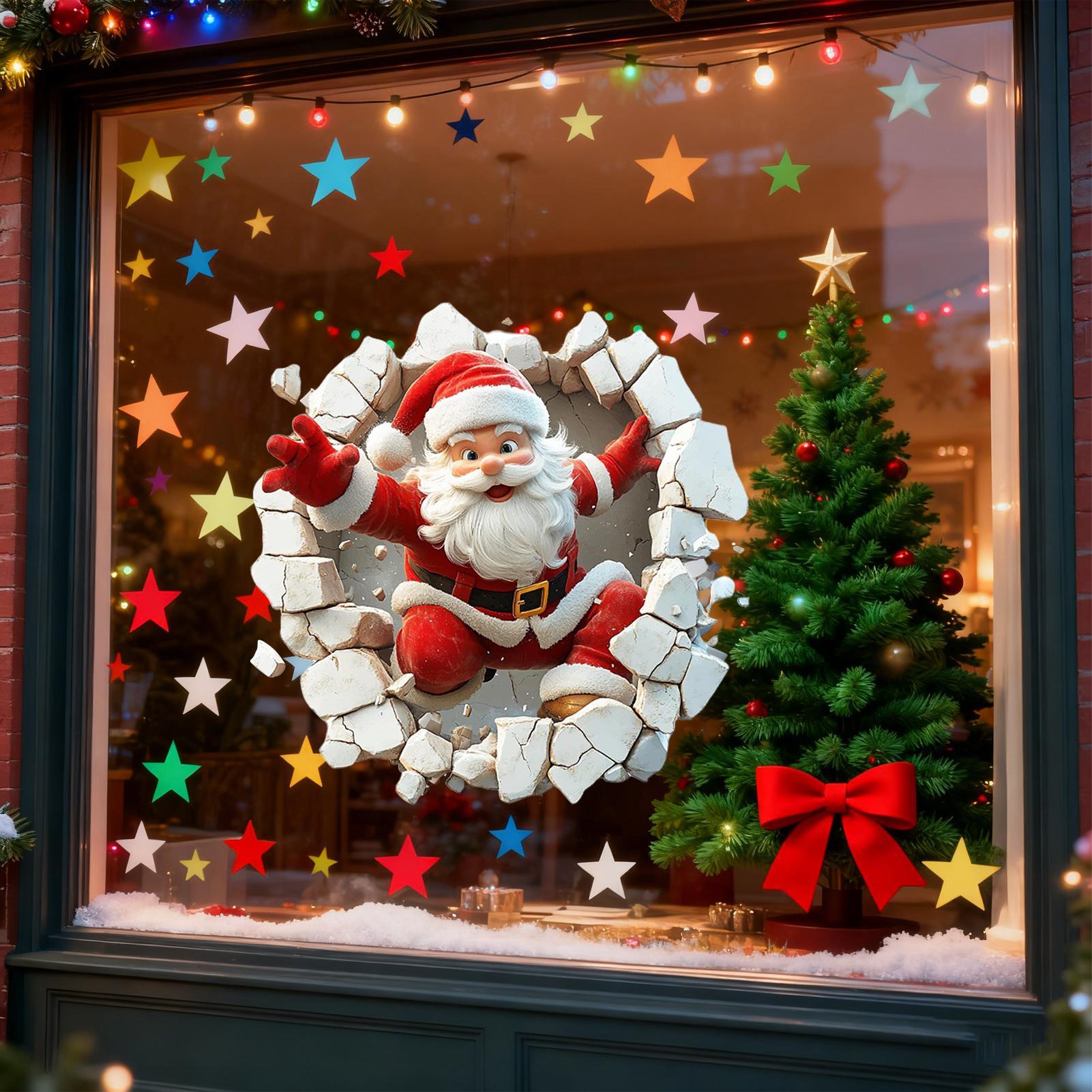 Holiday Window Clings Adorable - Home Bathroom Break ulasan dan harga