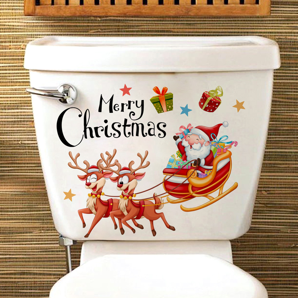 Santa Claus Deer Carriage Wall - Home Of The Year Bathroom ulasan dan harga
