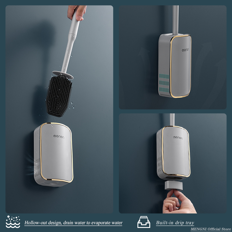 MENGNI-Luxury Toilet Brush Bat - Toilet Brush Holder ulasan dan harga