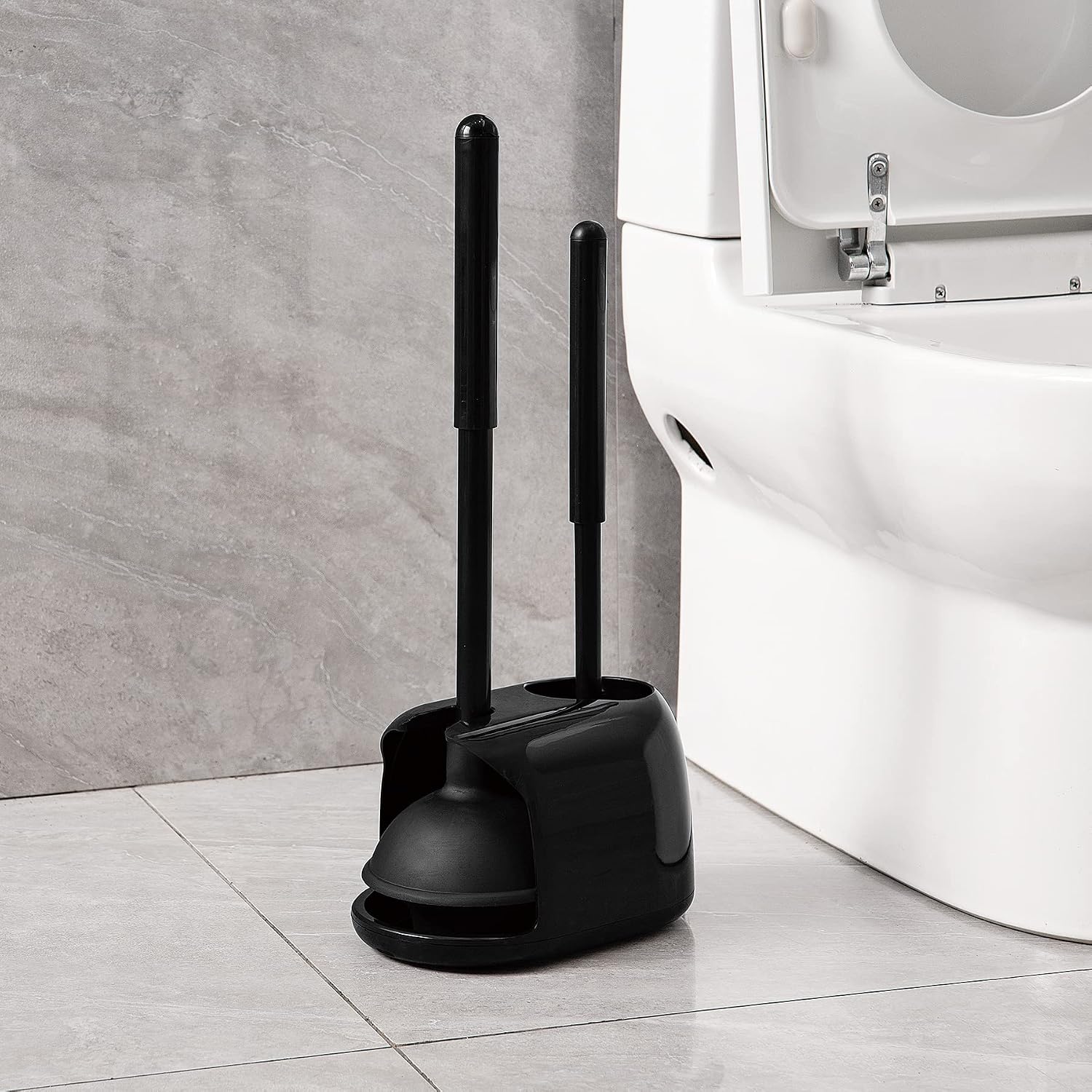 2 In 1 Toilet Brush And Plunge - Toilet Brush Holder ulasan dan harga