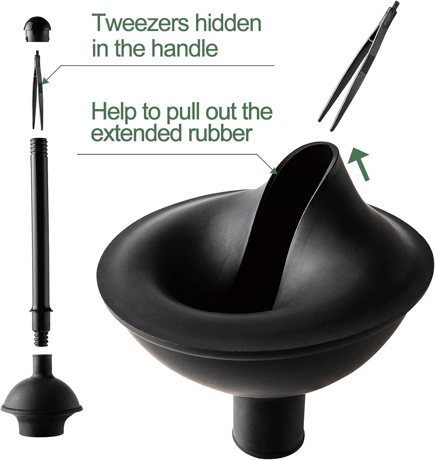 2 In 1 Toilet Brush And Plunge - Toilet Brush Holder ulasan dan harga