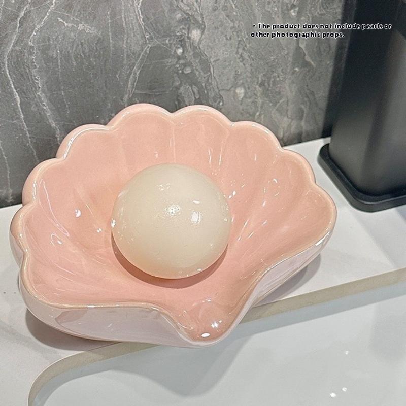 1/2Pcs Shell Shape Drain Soap  - Home Bathroom Accessories ulasan dan harga