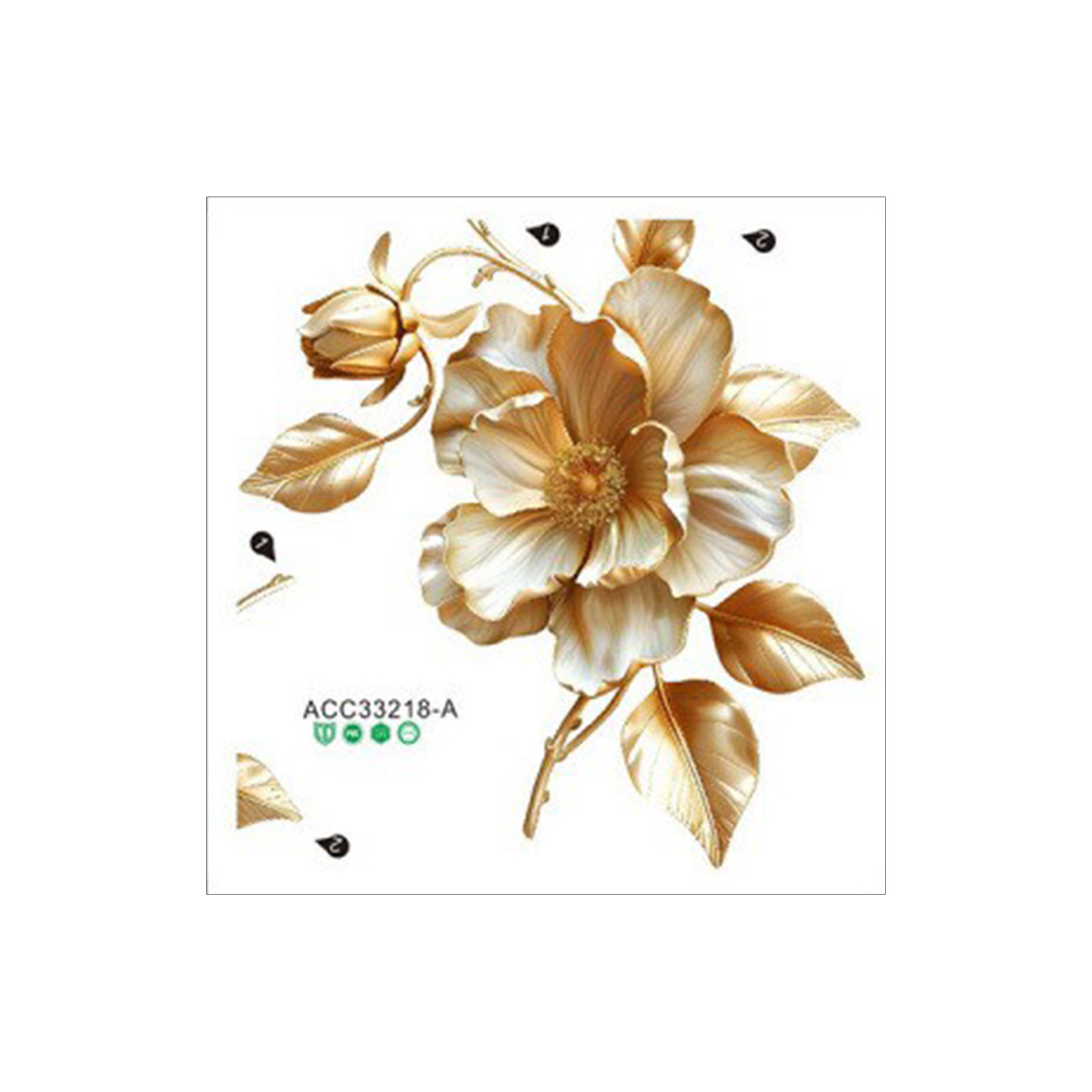 2pcs Floral Toilet Stickers To - Home Of The Year Bathroom ulasan dan harga
