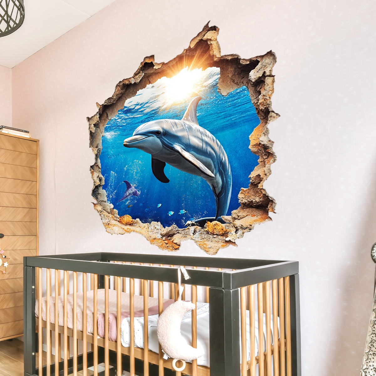 3D Underwater World Dolphin Br - Home Bathroom Break ulasan dan harga